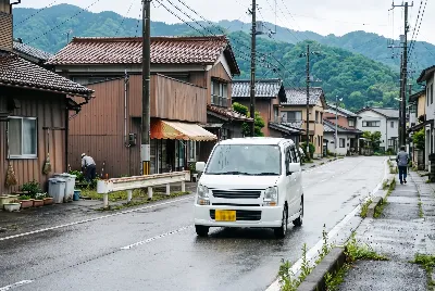 道路や車のある風景