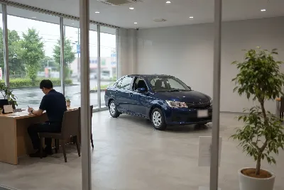 中古車の販売・買取をしている様子