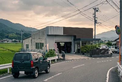 道路や車のある風景