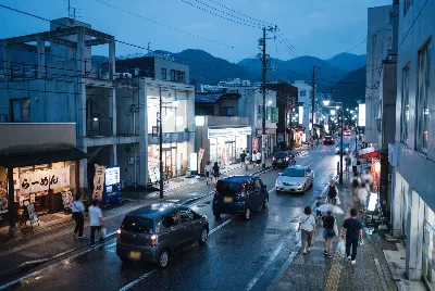 道路や車のある風景
