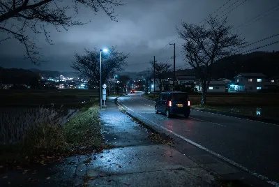 道路や車のある風景