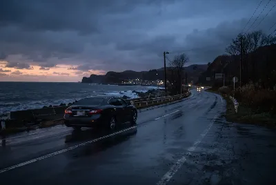 道路や車のある風景