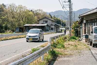 道路や車のある風景