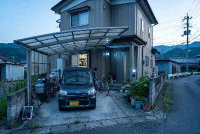 カーリースの契約・引き渡しをしている様子