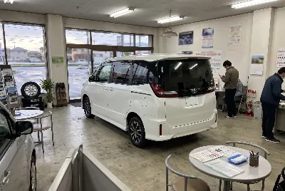 中古車の販売・買取をしている様子