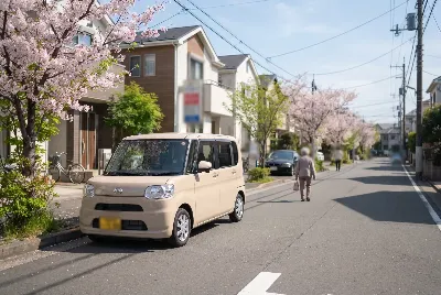 道路や車のある風景