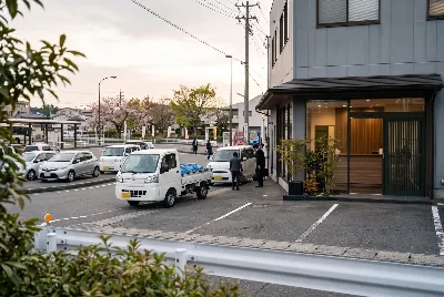 道路や車のある風景