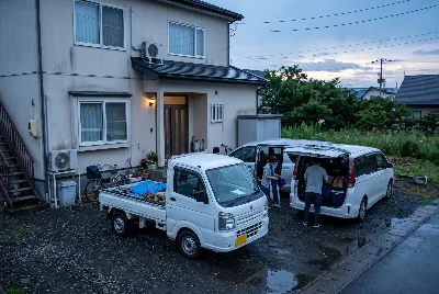 カーリースの契約・引き渡しをしている様子