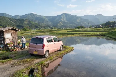 道路や車のある風景