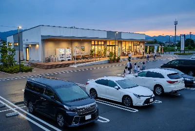 道路や車のある風景