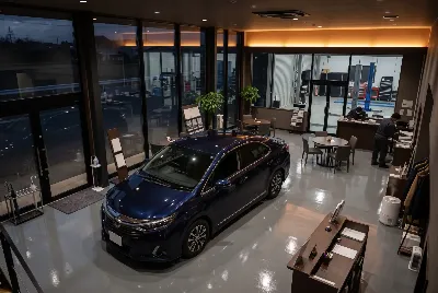 中古車の販売・買取をしている様子