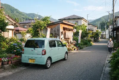 道路や車のある風景