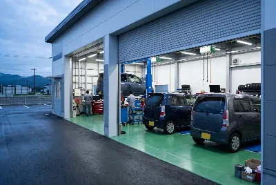 道路や車のある風景