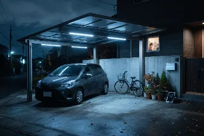 カーリースの契約・引き渡しをしている様子